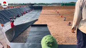 1mm-1.5mm HDPE geomembrana 45 mil EPDM Koi ao cá lót hàng rào nước & Chống thấm nước trang trại cá đập cho hồ bơi và hồ chứa - Product Image 6
