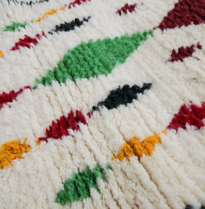 Knots Rug Moroccan Luxury Cotton Multi Color Hand Knotted Cushioned Stain Resistant Non-Slip Prayer Living Room Hotel High Pile - Product Image 6