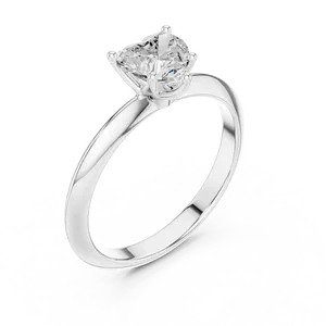 Anillo Solitario de Diamante Cultivado en Laboratorio con Corte Esmeralda de 1ct, con Garra Aplastada y Borde de Cuchilla, en Oro Personalizado, Joyería de Compromiso para Uso Diario - Product Image 5