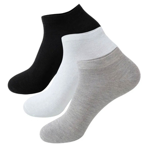 2026 New Design Casual Short Socks Breathable Adjustable Polyester Athletic for Men Anti-Bacterial Made Pakistan - Product Image 1