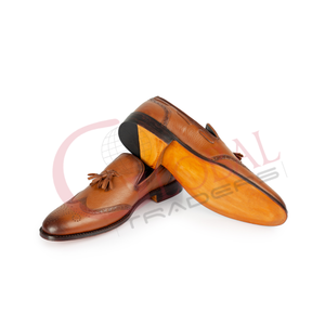 Zapatos Casuales de Cuero 100% Genuino Hechos a Mano para Hombre, de Alta Calidad con Diseño Plano y Logotipo Personalizable - Product Image 2