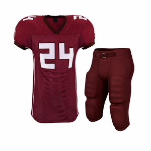 Uniforme de football américain personnalisé en gros, 100% polyester respirant, logo personnalisé, ensemble d'uniformes d'équipe par sublimation - Product Image 2