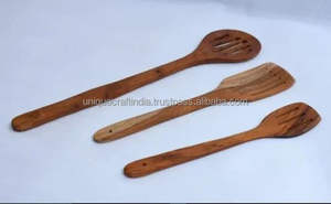 Cuillère à spatule en bois de mangue au design classique unique pour la décoration de la cuisine dans les occasions de mariage ou d'hôtel à la maison - Product Image 2