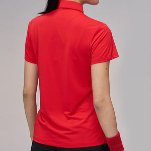 เสื้อโปโลแขนสั้นผู้หญิงคุณภาพสูง ผ้าโพลีเอสเตอร์/คอตตอน สวมใส่สบาย ระบายอากาศได้ดี เหมาะสำหรับฤดูร้อน - Product Image 2
