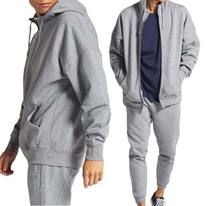 Ensemble de survêtement polaire d'hiver pour homme, très populaire – Ensemble de sport 2 pièces personnalisé en polyester, respirant et décontracté pour le jogging - Product Image 1