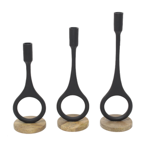 Porte-bougie en aluminium de style nordique, fait à la main, imprimé UV, imperméable, décoration de table minimaliste scandinave moderne - Product Image 3