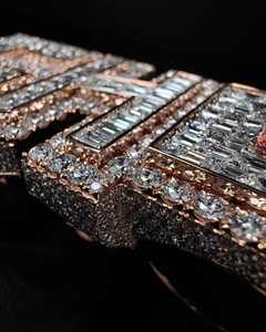 Colgante de Lujo de Plata de Ley Personalizable con Moissanita Certificada para Joyería de Rapper Estilo Hip Hop - Product Image 3