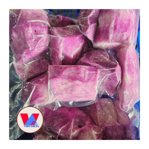 Yamas moradas frescas congeladas, enteras y cortadas - Yamas de alto contenido de almidón para sopa de yam, batidos y base para bubble tea - Product Image 1