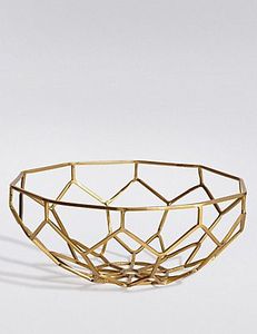 Cesta de Frutas Metálica Artesanal Tradicional para Almacenamiento en la Encimera de la Cocina con Diseño Cultural y Estructura Sólida - Product Image 6