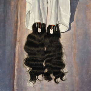 ผมแท้แบบถักทอคุณภาพดี 100% ผมแท้ธรรมชาติแบบเรมี่จากอินเดีย ไม่มีผมร่วง - Product Image 1