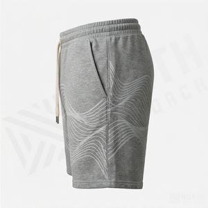 กางเกงยีนส์ขาสั้นเอวยางยืดแฟชั่นไฮสตรีทสำหรับผู้ชาย พิมพ์ลายแบบซับลิเมชั่นคุณภาพสูง เหมาะสำหรับออกกำลังกาย ใส่สบายๆ ในฤดูร้อน ระบายอากาศได้ดี - Product Image 3