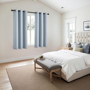Tende Oscuranti Termoisolanti Azzurro Chiaro da 63 Pollici, 2 Pannelli, per Camera da Letto e Soggiorno - Product Image 6