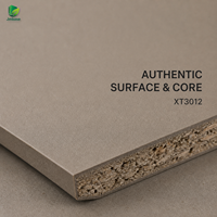 Panneau de particules MFC Jinbase XT3012 Cachemire Taupe 18mm E0, découpé sur mesure, finition première qualité pour l'ameublement et la menuiserie