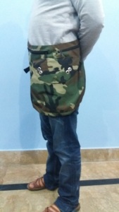 Bolsa de caza para cetrería, bandolera con estampado de camuflaje y correa ajustable para el hombro, hecha de Cordura lavable. - Product Image 2