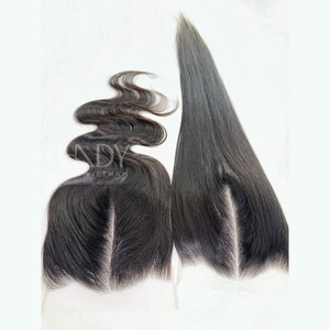 Trama de cabello humano virgen vietnamita superventa 100%, máquina de cierre de doble trazo, precio al por mayor - Product Image 4