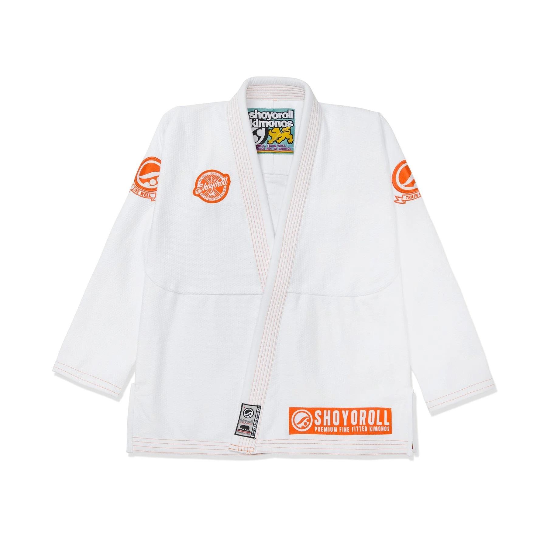 Blanc avec orange