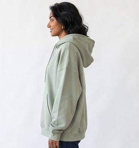 Sudadera Holgada para Mujer, 100% Algodón, con Capucha y Cordón Ajustable, Bolsillos Delanteros, Manga Larga, Cálida para Invierno, Estilo Urbano - Product Image 6