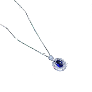 Collar de Diamantes Moissanite de Lujo en Plata de Ley 925 para Mujer, Joyería de Moda, Regalo para Aniversario o Cumpleaños - Product Image 1