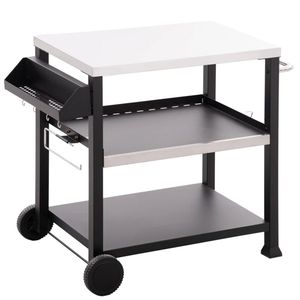 Mesa de Barbacoa para Exteriores y Carrito de Almacenamiento - Product Image 5