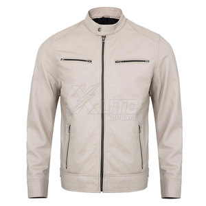 Veste de moto classique en cuir imperméable et coupe-vent pour homme, doublure douce de haute qualité, coupe confortable, respirante, manches longues - Product Image 4