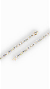 Bracelet tennis distinctif en diamants de laboratoire taille ronde et marquise, or 14 carats, bijoux de luxe, fabricant grossiste - Product Image 6