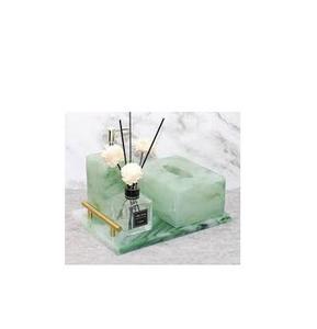 2026 Trending Epoxy Resin <b>Bathroom</b> <b>Accessories</b> <b>Set</b> Marble Style Luxury <b>Bathroom</b> Organizer Countertop Vanity Decor Wholesale Gift - Product Image 3