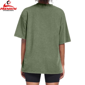 เสื้อยืดคอตตอนทรงโอเวอร์ไซส์สำหรับผู้หญิง ตะเข็บพรีเมียม ทรงหลวม สีพื้น ผ้าเจอร์ซีย์ระบายอากาศได้ดี ใส่ได้ทุกฤดู - Product Image 6