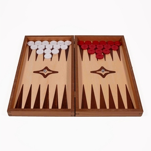 Jeu de backgammon de luxe en bois, plateau pliable avec motif plume imprimé sur mesure, jeu de table en bois pour adultes, idéal pour les voyages - Product Image 6
