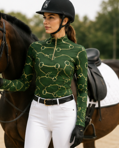 Customized Design Equine Riding <b>Top</b> Full Sleeves <b>Compression</b> Shirt Professional Horse Racing Base Layer For <b>Women's</b> - Product Image 4