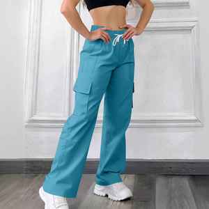 High Quality Cargo Pants <b>Baggy</b> Nylon Sweatpants Gym Casual Loose Fit Cargo <b>Trousers</b> Fashion Streetwear Pants for <b>Women</b> - Product Image 5