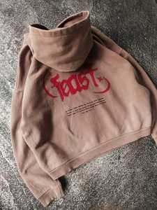 Top Quality Streetwear Screen Print Pullover Hoodie For Unisex 100%Cotton 500GSM Flees Customized - Product Image 6