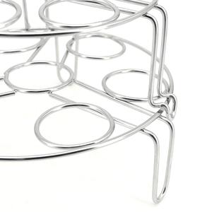 Metal 2 Tier Egg Stand Holder for Kitchen Countertop Decorative Egg Storage Rack Two Layer Egg <b>Basket</b> Organizer for home Kitchen - Product Image 4