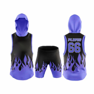 Maillots de sublimation sans manches pour matchs de la Ligue 7v7 2026 – Uniformes de compression sans manches à capuche personnalisés pour le football américain 7v7 - Product Image 1