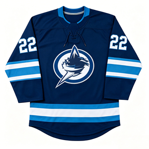Jersey de Hockey sobre Hielo Sublimado Personalizado con Entrega Rápida, 100% Poliéster, Uniforme de Equipo de Hockey OEM - Product Image 5