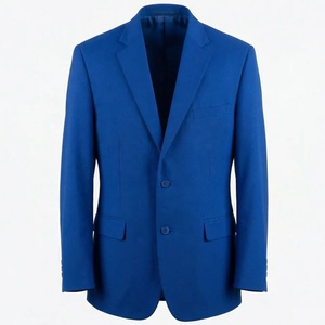 Black <b>Women</b> Tailored Blazer with Royal Blue Embroidered Crest Single Button Business Office Formal Suit <b>Jacket</b> Elegant Wear - Product Image 1
