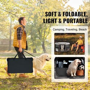 Parc de jeu pliable pour animaux de compagnie 46 pouces, cage portable pour chien, chenil, toile Oxford 600D imperméable de qualité supérieure pour chiot et chat - Product Image 2