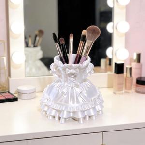 Soporte para Brochas de Maquillaje con Diseño de Vestido Lolita Impreso en 3D, Portalápices con Diseño de Vestido de Princesa, Organizador de Escritorio Vintage, Almacenamiento Decorativo para Escritorio - Product Image 6