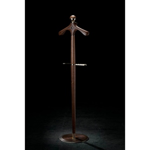 Nuevo diseño de perchero de pie de madera oscura con base redonda, de metal, para ropa, de lujo, para dormitorio, con opción personalizada. - Product Image 4