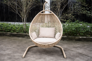 Ensemble de mobilier d'extérieur moderne le plus vendu, cadre en aluminium, lit de repos en rotin tressé, non pliable, pour hôtels, villas, usage diurne - Product Image 3