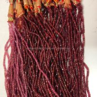 Hilo de cuentas de piedras preciosas Rondelle facetadas de espinela roja Natural de 2mm y 4mm al mejor precio al por mayor de la tienda del proveedor en línea directo ahora
