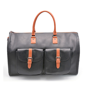 Handmade Genuine Vintage Leather Luxury Casual Sport Weekender Gym <b>Duffel</b> <b>Bag</b> Polyester Custom Pattern Brown Shoulder Travel <b>Bag</b> - Product Image 3