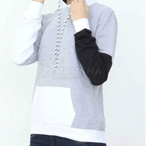 เสื้อฮู้ดดี้โอเวอร์ไซส์ผู้หญิงสีพื้นแบบใหม่ล่าสุดสำหรับฤดูหนาว ผ้าฝ้าย 100% โลโก้ด้านหน้า เป็นมิตรกับสิ่งแวดล้อม กันลม - Product Image 2