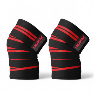 Bandes de compression élastiques robustes pour genoux, soutien pour la musculation, les squats, les soulevés de terre, l'haltérophilie, équipement de gym, entraînement, soutien des genoux - Product Image 4