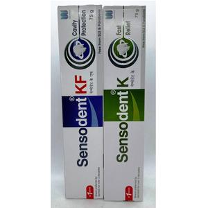 Crema Dental Medicada para Dientes Sensibles, Pasta Dental con Nitrato de Potasio y Flúor, Protección Contra Caries, Cuidado Bucal Diario - Product Image 1
