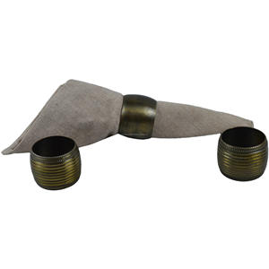 Porte-serviettes élégant du meilleur fournisseur pour la vaisselle Décors de fête de mariage avec anneau de serviette en laiton au design antique pour la fête - Product Image 1