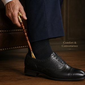 Cuchara de zapatos de lujo con cabeza de caballo de latón, mango largo y agarre de madera, accesorio decorativo premium para el hogar - Product Image 4