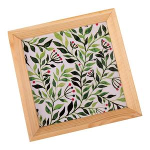 High Quality Wooden Enamel Printed Serving Storage <b>Tray</b> <b>Tea</b> Breakfast Food Serving <b>Tray</b> For Home Tableware Kitchenware Accessory - Product Image 3