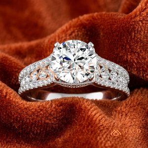Round Cut Moissanite Vintage Ring Silver Engagement Ring Women Bridal Anniversary Jewelry <b>Gift</b> USA Fashion - Product Image 1