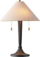 Lampe de table moderne en fer forgé Nyxora Atelier, abat-jour géométrique en tissu, faite à la main, durable, légère, autocollante, décoration intérieure pour salon