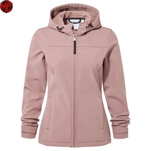 Veste polaire à capuche pour femme, fermeture éclair intégrale, coupe-vent, couleur unie, vêtement d'automne, veste softshell pour femme, à capuche, coupe-vent, imperméable - Product Image 5